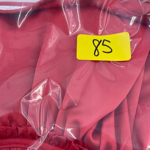 New York & Company Women's Stretch Satin Red Tank Top Blouse Size Small Shirt - Picture 10 of 10